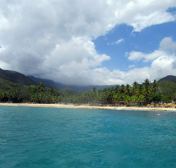 Пляж Сепе со стороны Карибского моря.