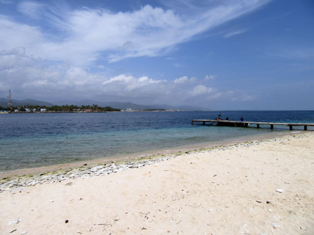 Вид с острова Короля на берег военно-морской базы.