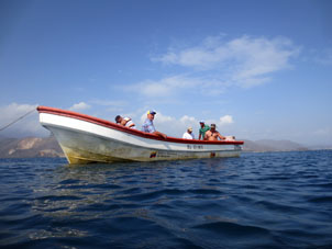 Лодка, с которой мы ныряли и ловили рыбу в водах Карабобо.