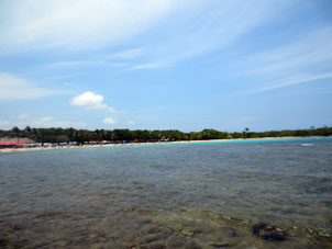 Пляж атолла Бока Сека.