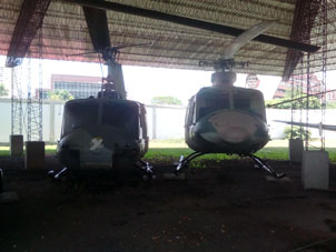 Вертолёты в музее Аэронавтики в Маракае.