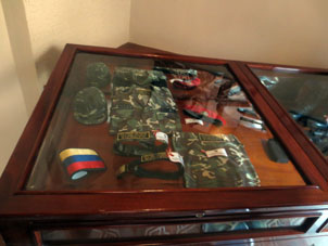 Личное оружие и вещи Уго Рафаэля Чавеса Фриаса.
