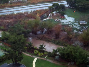 Наводнение в Валенсии. Вид из гостиницы "Эсперия".