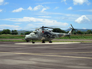 А вот на этом вертолёте я полетал над Баринасом в этот раз.
