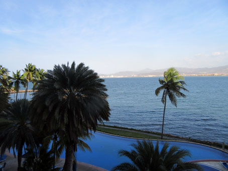 Вид из гостиницы Пунта Пальма, в Лечерии, в штате Ансоатеги.