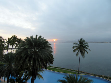Рассвет над Карибским морем. Вид из гостиницы Пунта Пальма.