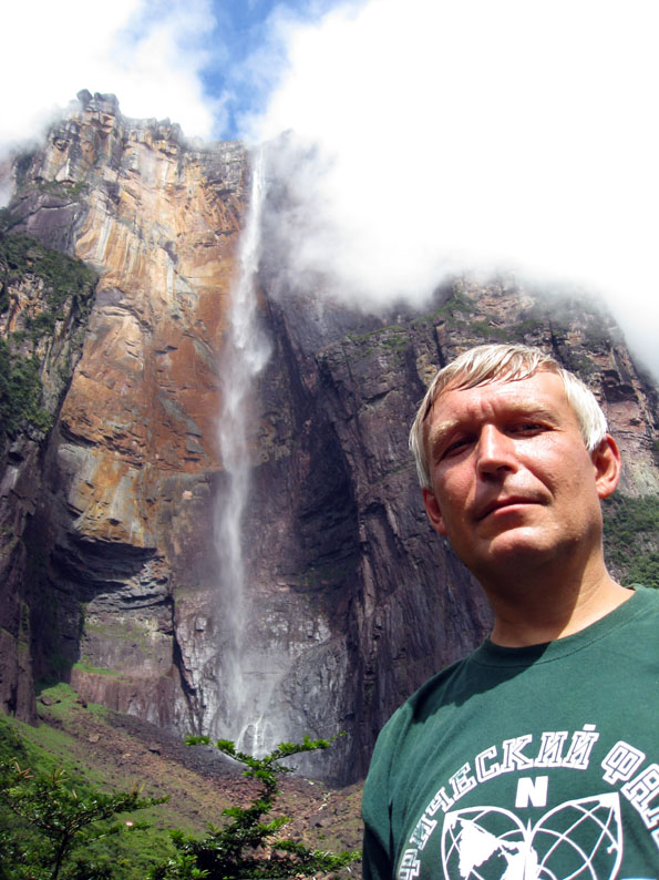 Я у водопада Анхель 21 марта 2008 года.