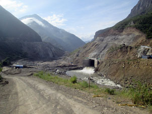 Место будущей ГЭС на реке Хубонес.