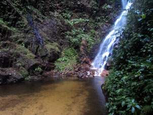 Один из водопадов Сан Мануэль.
