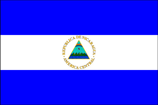 Флаг Республики Никарагуа