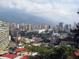 Вид на Каракас от Штаба Армейского Резерва.