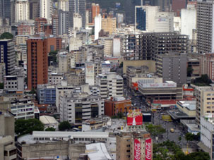 Вид Каракаса с вертолёта.