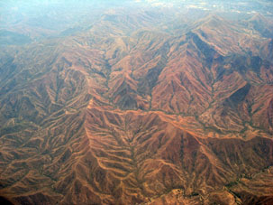Горы штата Миранда к югу от Каракаса.