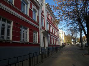 Escuela, en la cual K.E. Tsiolkovski ers maestro de matemáticas, física y astronomía.
