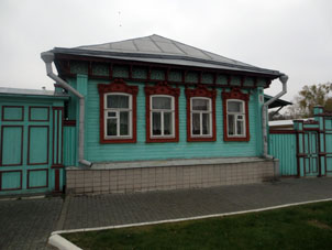 Casa particular decorada en estilo ruso tradicional.