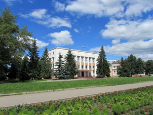 Edificio administrtivo en la ciudad de Pereslavl' Zalesski.