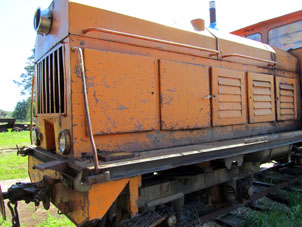 Locomotora Diesel para ferroviarios estrechos.