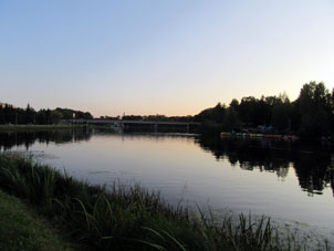 Río Lóvat' en el centro de la ciudad de Velikie Luki.