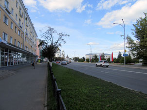 En el centro de la ciudad de Pskov.