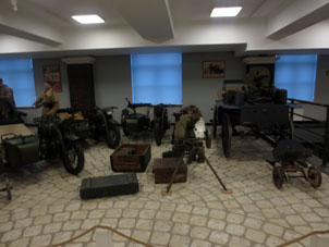 Medios de transporte y armamento de infantería soviética en la época de la Segunda Guerra Mundial.