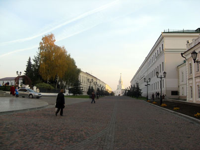 Territorio dentro del Kremlin (alcázar) de Kazáñ.