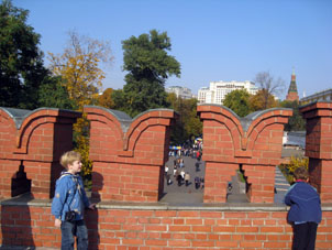 Dientes de la muralla de Kremlin.