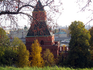 Vista al río Moscú desde el Kremlin.