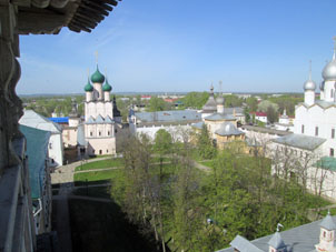 Vista al estanque en el centro del kremlin desde su atalaya.