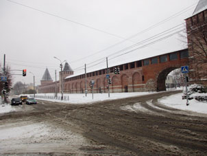 Fragmento suroriental de la muralla del kremlin de Smolensk.