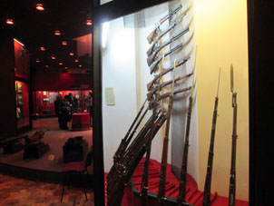 Fusiles del inicio del siglo XX en el Museo de Armas en el Kremlin de Tula.