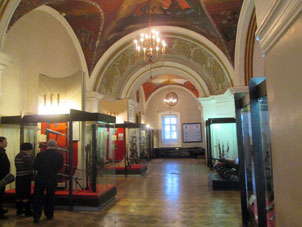 Salas del Museo de Armas en el Kremlin de Tula.