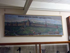 Kremlin de Úglich en la pintura en el museo dentro del mismo.