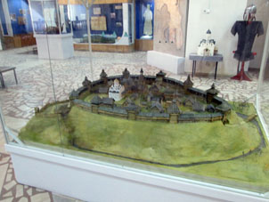 Maquete del Kremlin (alcázar) de Vólok de Lama (Volokolamsk).