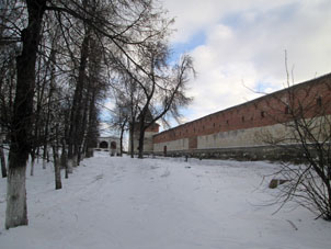 Kremlin (alcázar) de Zaraysk por fuera.
