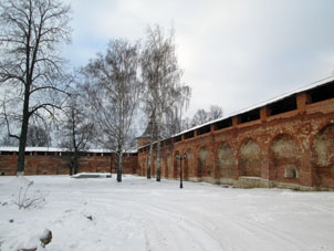 Recinto interior del kremlin de Zaraysk.