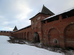 Recinto interior del kremlin de Zaraysk.