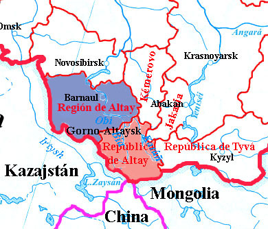 Situación del país de Altay y de la República de Altay