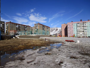 Pueblo Talnakh, distrito urbano de Norilsk, región de Krasnoyarsk. 8 de junio de 2024.