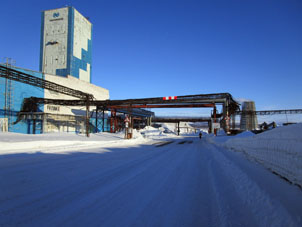 Mina Komsomólski rudnik cerca del pueblo Talnakh, penísula Taymyr (Siberia, región de Krasnoyarsk).