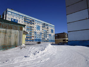 Pueblo Talnakh, distrito urbano de Norilsk, región de Krasnoyarsk.