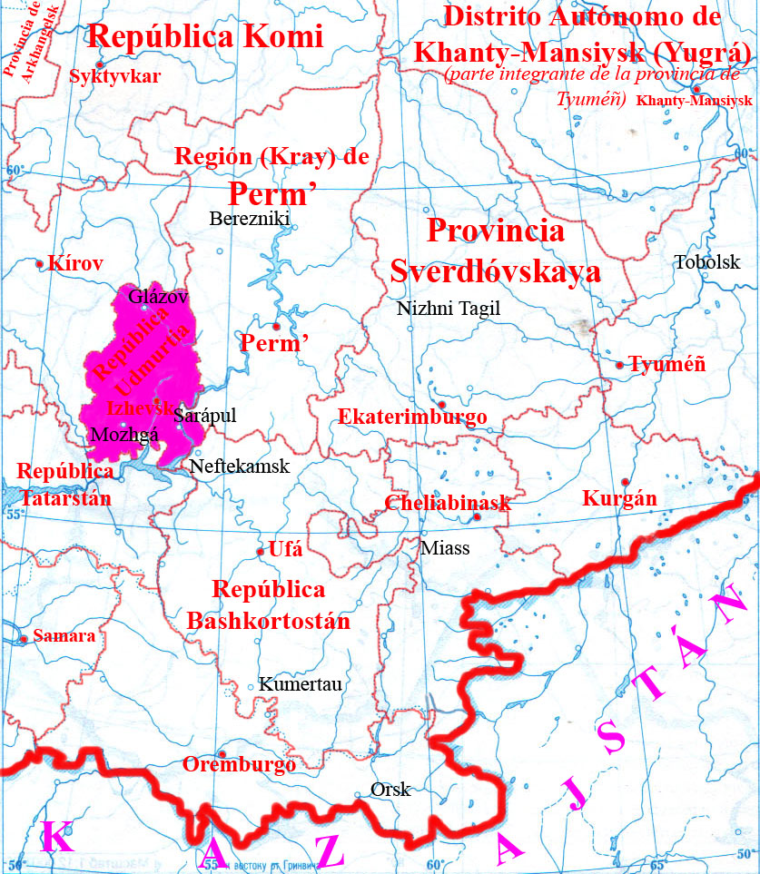 Situación de la República de Udmurtia