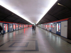 Estación Cherkízovskaya (Черкизовская) de la línea Sokólnicheskaya del Metro de Moscú