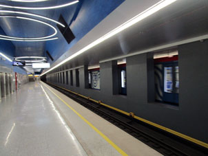 Estación Ókskaya (Окская) de la Línea Nekrásovskaya (Некрасовская) del Metro de Moscú.
