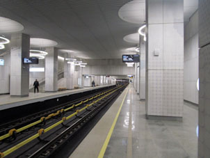 Estación Térekhovo (Терехово) de la Gran Línea Circular (Tercer Circuito de Transbordo) del Metro de Moscú.