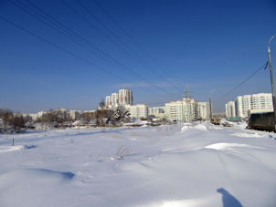 Nieve en Moscú.