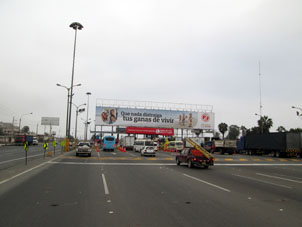 Пункт оплаты на Панамериканском шоссе.