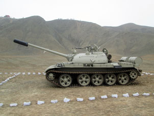 Танк Т-55 из 18-й бригады Армии Перу. Поставка 1973 года. До сих пор в строю. В боевых действиях в Сельве танки участия не принимали.